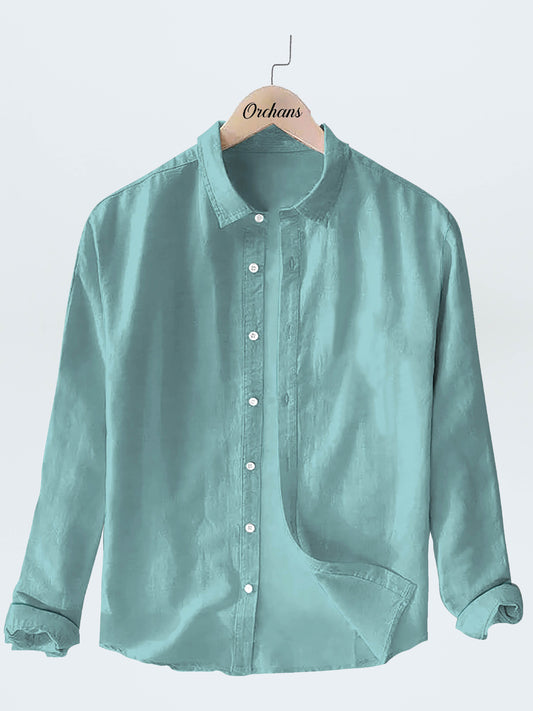Orchans Signature Turquoise Slim Fit Shirt