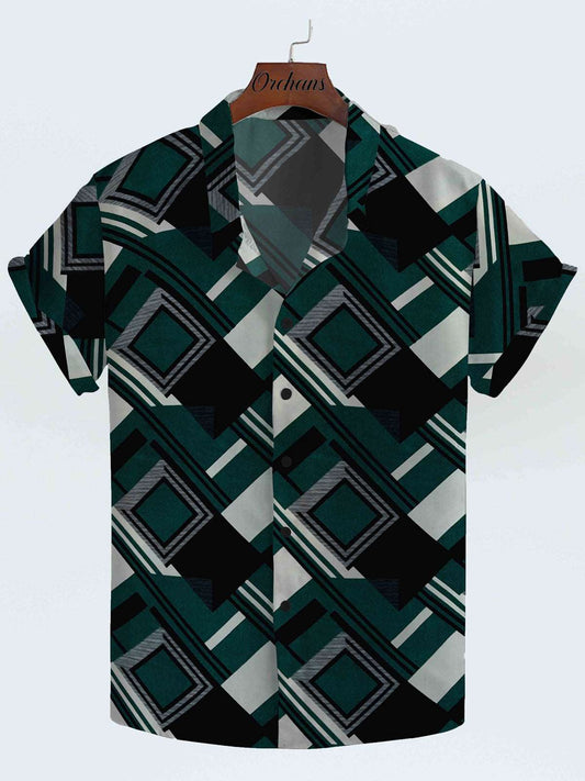 Geometric Print Slim Fit Shirt