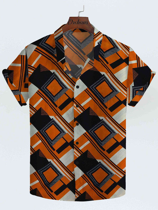 Geometric Print Slim Fit Shirt