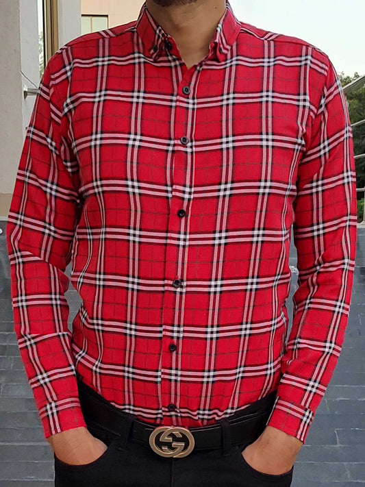 Wool Checkerd Shirt