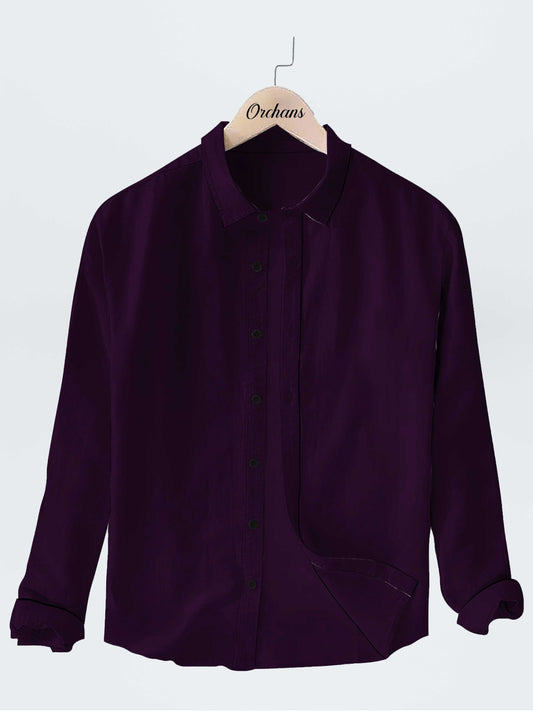 Slim Fit Violet Color Shirt
