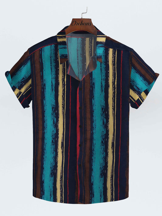 Multi Color Vertical Striped Lining Shirt