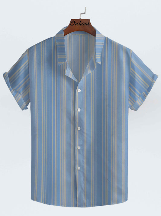 Regular Wear Vertical Lined Shirt